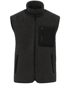 Native Spirit Ecologische uniseks bodywarmer van sherpa | Black