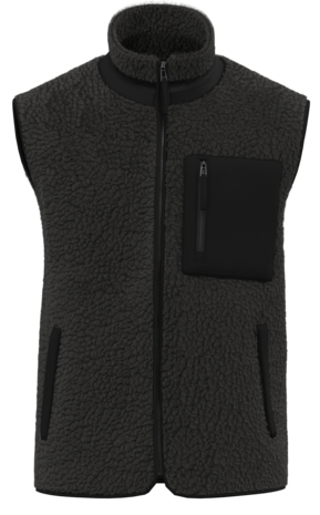 Native Spirit Ecologische uniseks bodywarmer van sherpa | Black