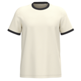 Native Spirit Ringer heren T-shirt zware kwaliteit | Ivory -Washed Black