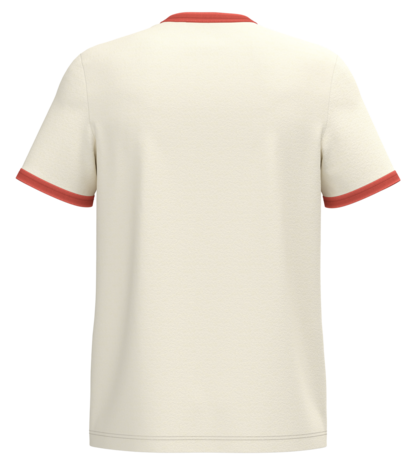 Native Spirit Ringer heren T-shirt zware kwaliteit | Ivory -Washed Paprika