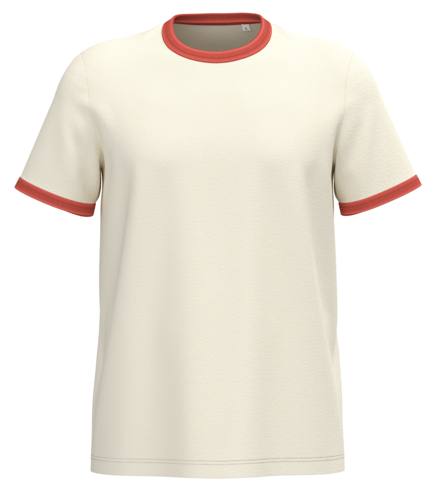Native Spirit Kies uw eigen jaartal | Ringer heren T-shirt zware kwaliteit | Ivory -Washed Paprika