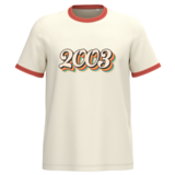 Native Spirit Kies uw eigen jaartal | Ringer heren T-shirt zware kwaliteit | Ivory -Washed Paprika