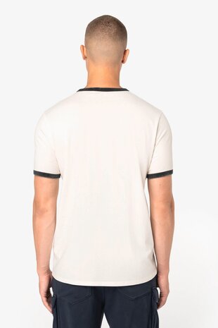 Native Spirit Kies uw eigen Jaartal | Ringer heren T-shirt zware kwaliteit | Ivory -Washed Black