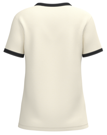 Native Spirit Ringer Dames T-shirt zware kwaliteit | Ivory -Washed Black