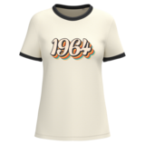 Native Spirit Kies uw eigen Jaartal | Ringer dames T-shirt zware kwaliteit | Ivory -Washed Black Native Spirit Kies uw eigen Jaartal | Ringer dames T-shirt zware kwaliteit | Ivory -Washed Black