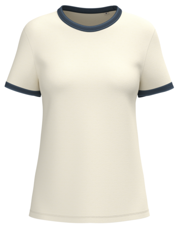 Native Spirit Kies uw eigen Jaartal | Ringer dames T-shirt zware kwaliteit | Ivory -Washed Navyblue Native Spirit Kies uw eigen Jaartal | Ringer dames T-shirt zware kwaliteit | Ivory -Washed Navyblue