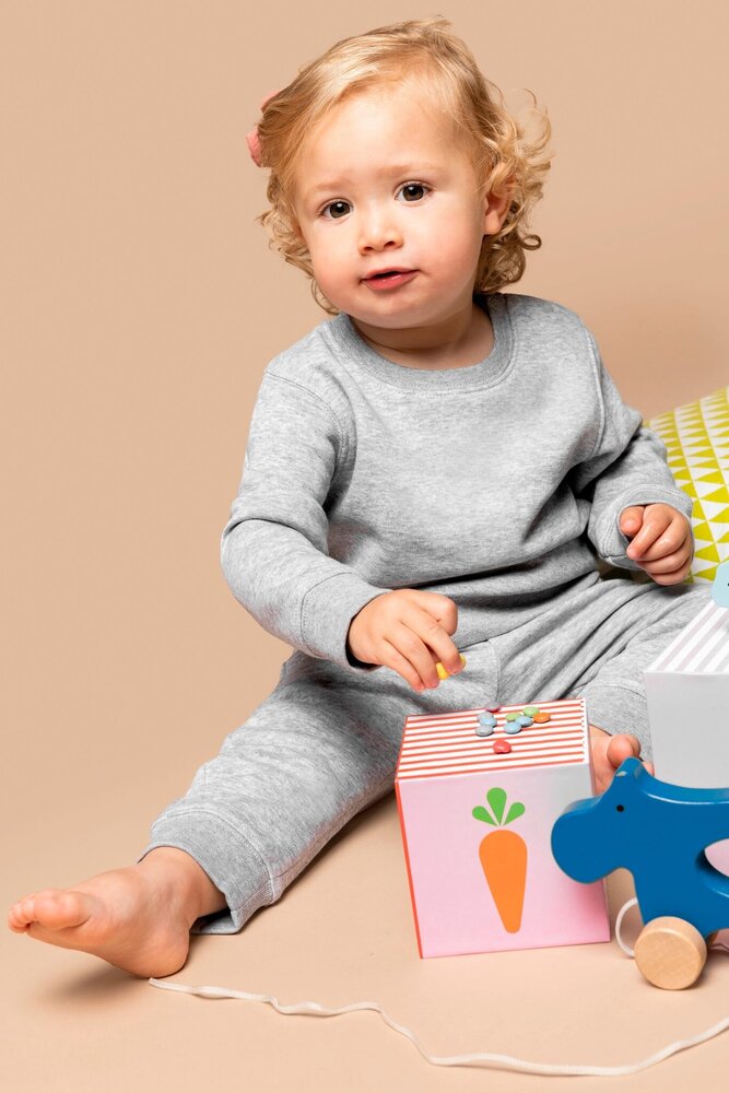 Kariban Duurzame baby Fleece broek | Oxford Grey