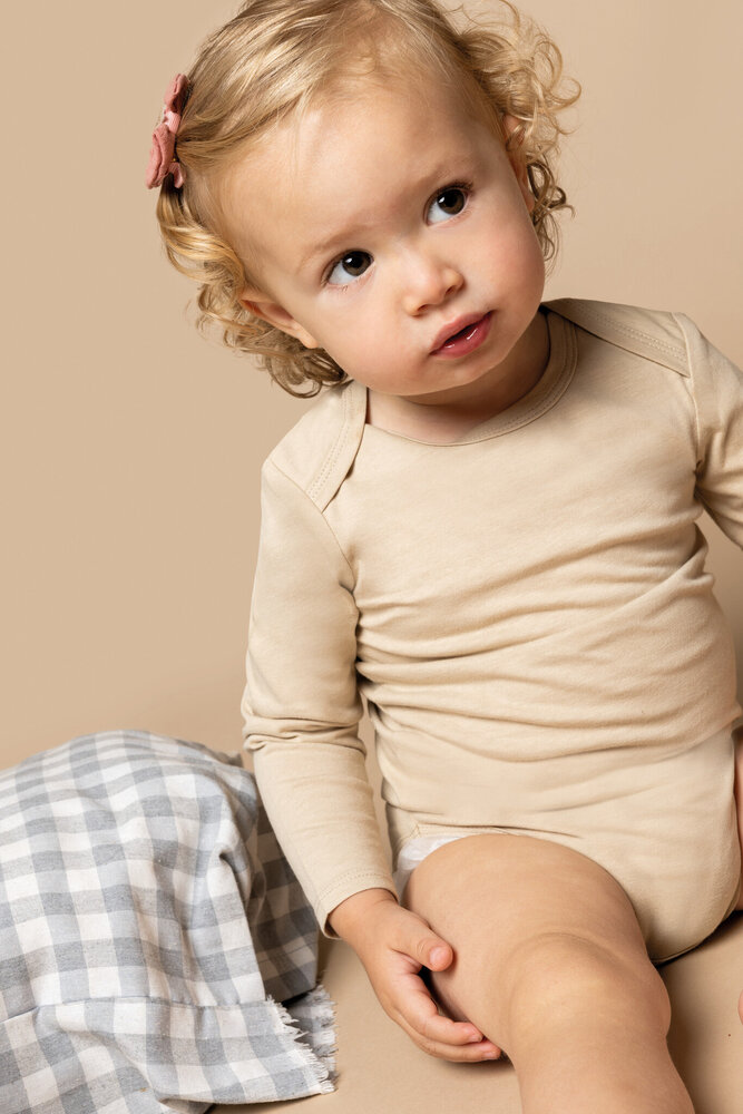 Kariban Duurzame baby Romper | Oxford Grey