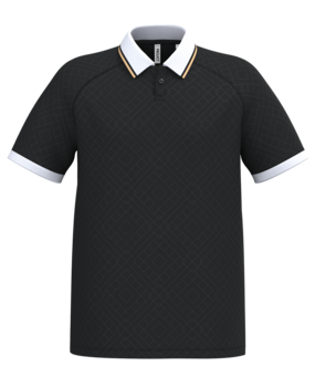 Proact Lifestyle sportpolo uniseks | Black-White-Gold