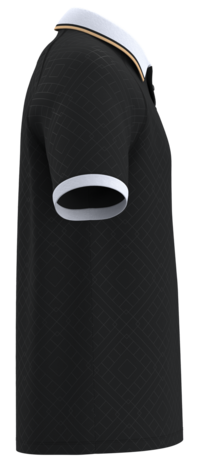 Proact Lifestyle sportpolo uniseks | Black-White-Gold