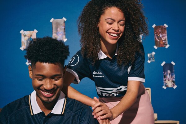 Proact Lifestyle sportpolo uniseks | White-Navy-Gold