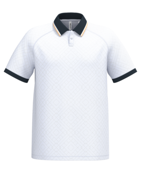 Proact Lifestyle sportpolo uniseks | White-Navy-Gold