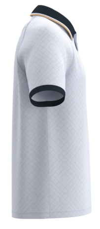 Proact Lifestyle sportpolo uniseks | White-Navy-Gold