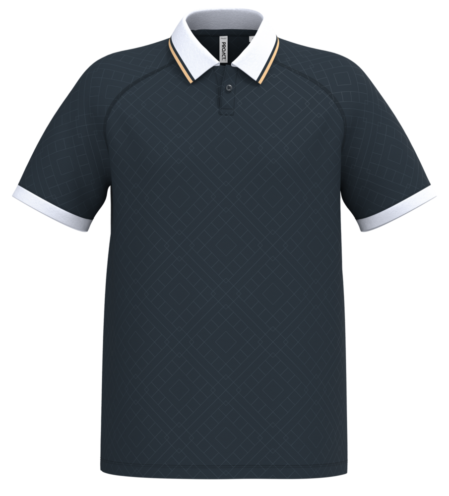 Proact Lifestyle sportpolo uniseks | Navy-White-Gold