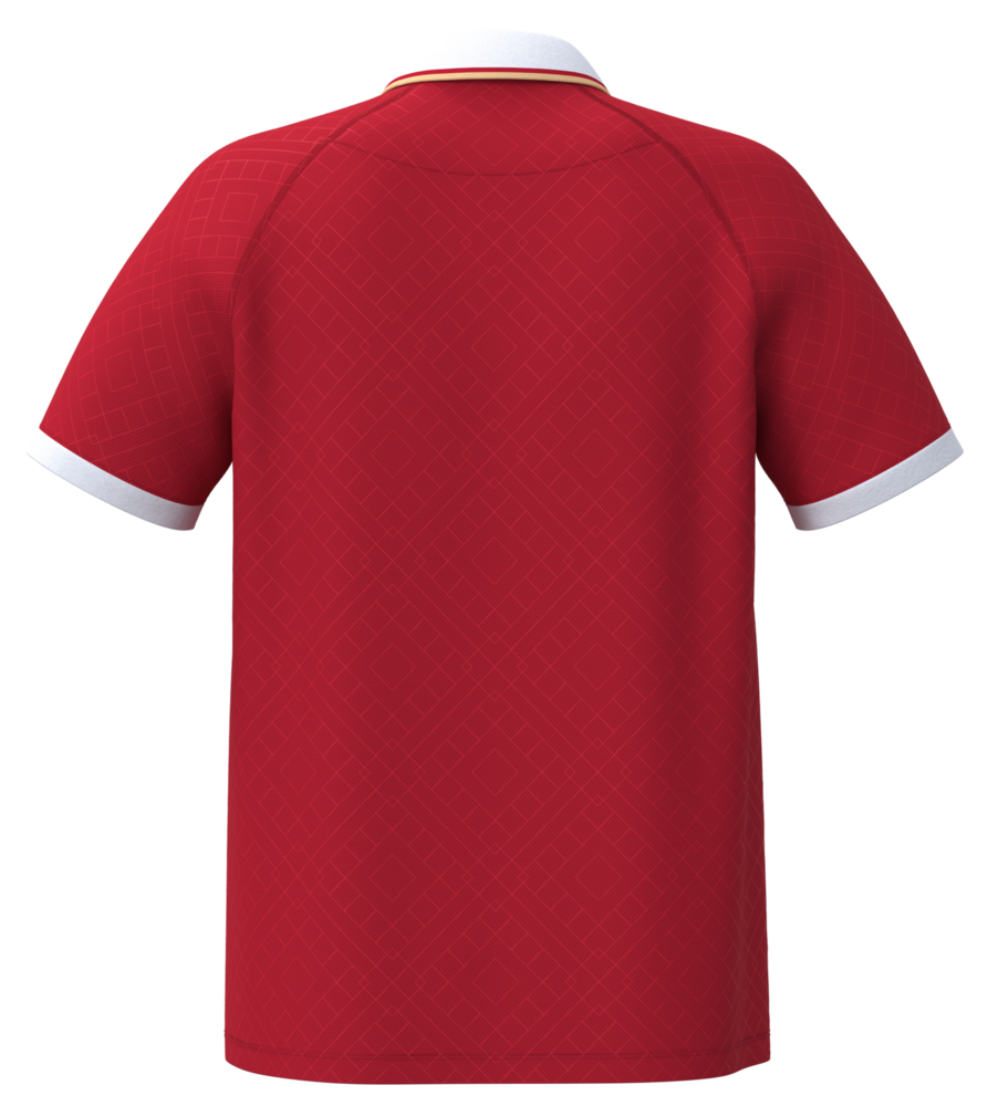 Proact Lifestyle sportpolo uniseks | Red-White-Gold