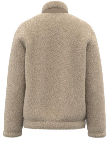 Native Spirit Ecologisch Uniseks Sherpa jasje van 100% gerecycled polyester | Wet Sand Native Spirit Ecologisch Uniseks Sherpa jasje van 100% gerecycled polyester | Wet Sand