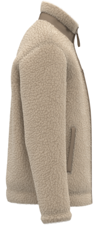 Native Spirit Ecologisch Uniseks Sherpa jasje van 100% gerecycled polyester | Wet Sand Native Spirit Ecologisch Uniseks Sherpa jasje van 100% gerecycled polyester | Wet Sand