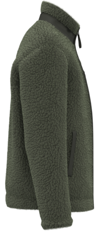 Native Spirit Ecologisch Uniseks Sherpa jasje van 100% gerecycled polyester | Forest Khaki Native Spirit Ecologisch Uniseks Sherpa jasje van 100% gerecycled polyester | Forest Khaki