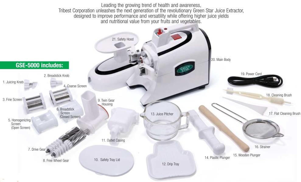 Greenstar Elite GSE 5000 slowjuicer