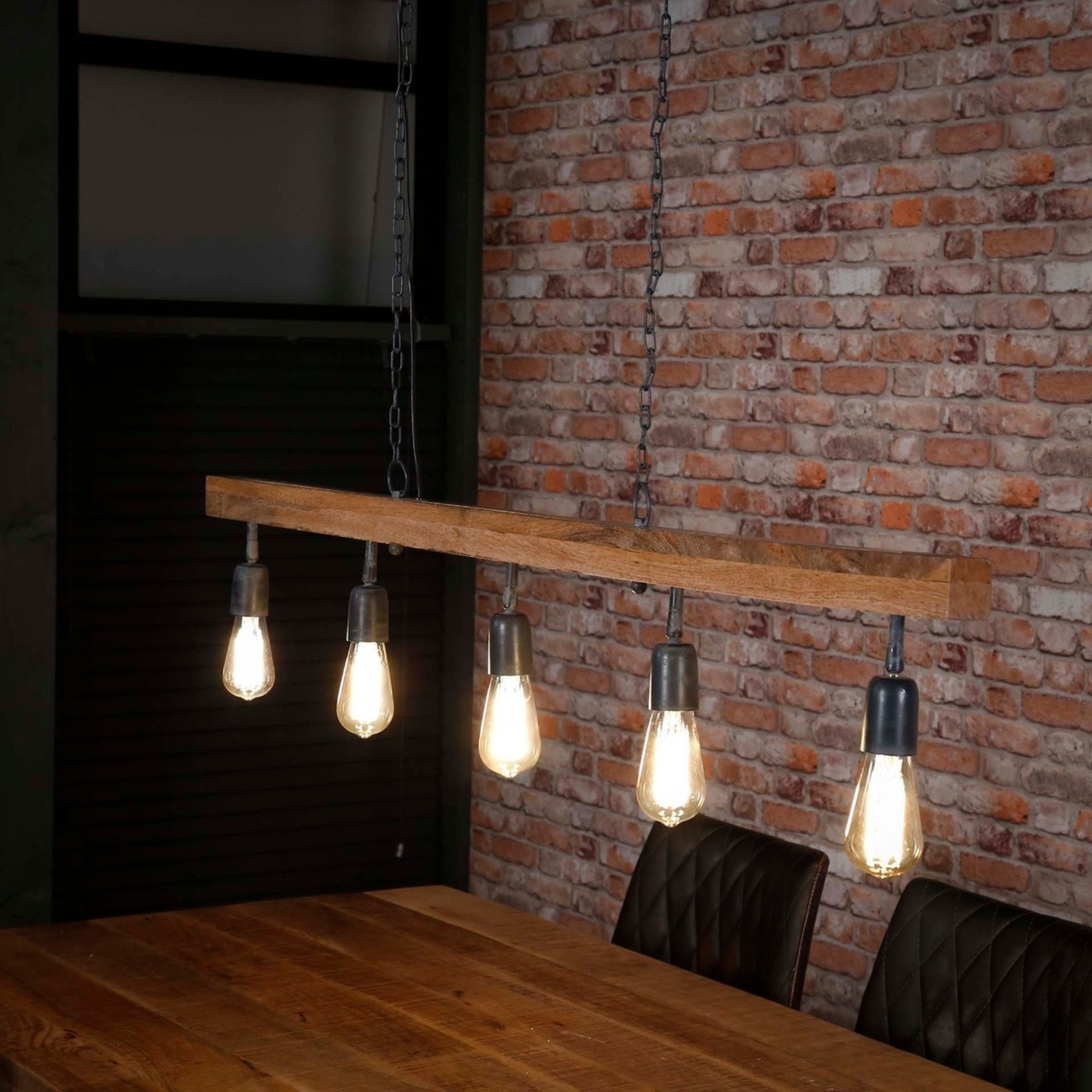 stone and beam pendant light