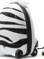 JAMARA koffer Zebra junior 32 liter polyester zwart/wit