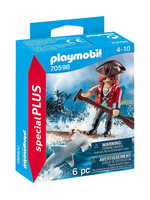 PLAYMOBIL Special Plus - Piraat met vlot en hamerhaai (70598)