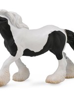 Collecta paarden: Tinker merrie gevlekt 19 x 11 cm