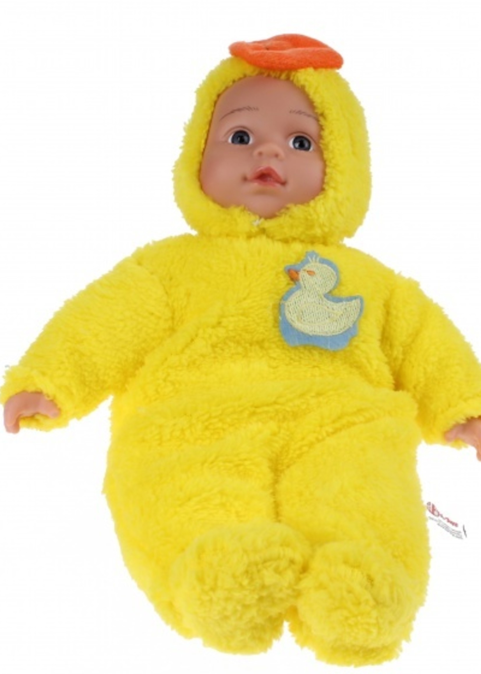 Toi-Toys Babypop met dierenpyjama - eend
