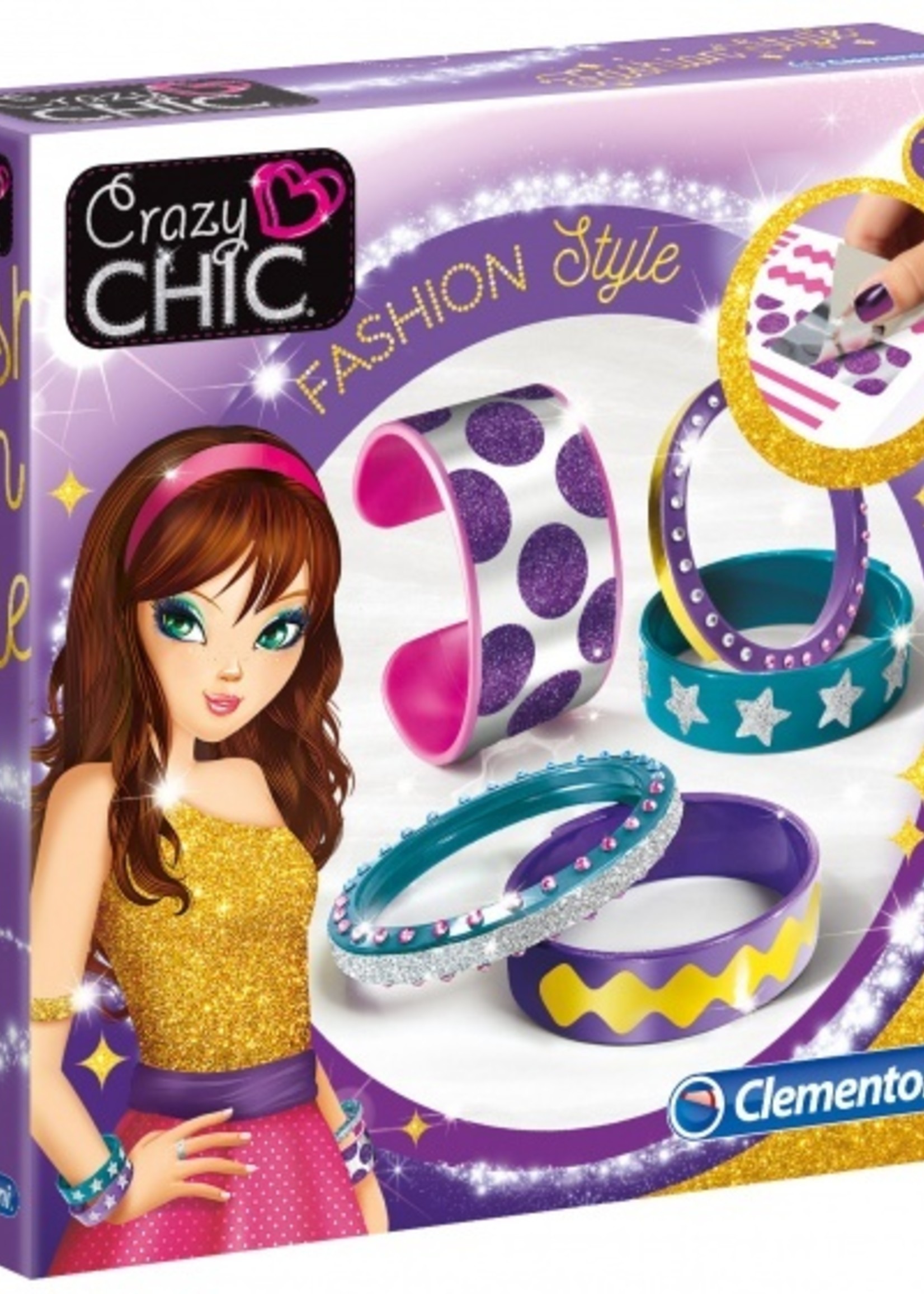 Clementoni Crazy Chic armbanden maken 17-delig