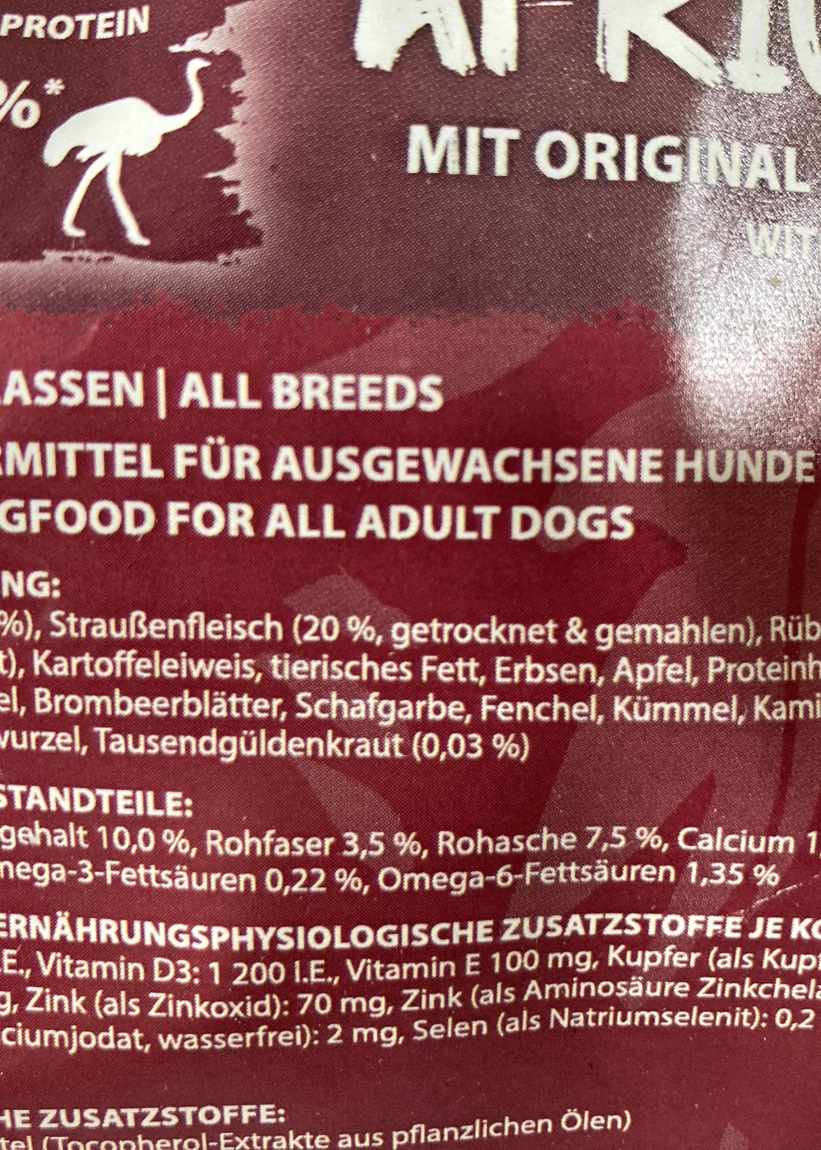 Wild Born brok struisvogel