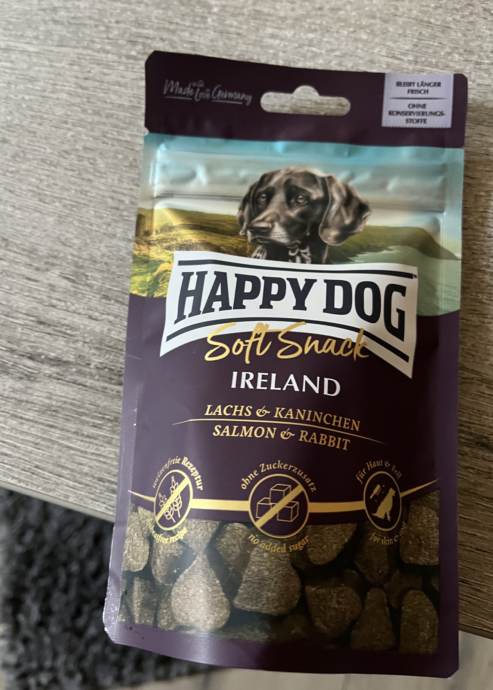 Happy dog Soft snack happy dog zalm & konijn