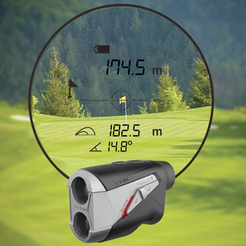 Zoom Zoom Focus S Golf Afstandsmeter Zwart