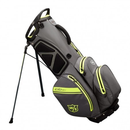 Wilson Staff Wilson Staff Exo Dry Stand Bag Black Charcoal Citron Silver