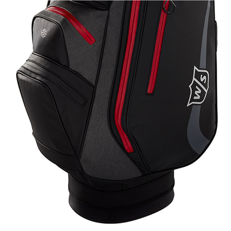 Wilson Staff Wilson Staff I Lock Rain Cart Bag Zwart Rood