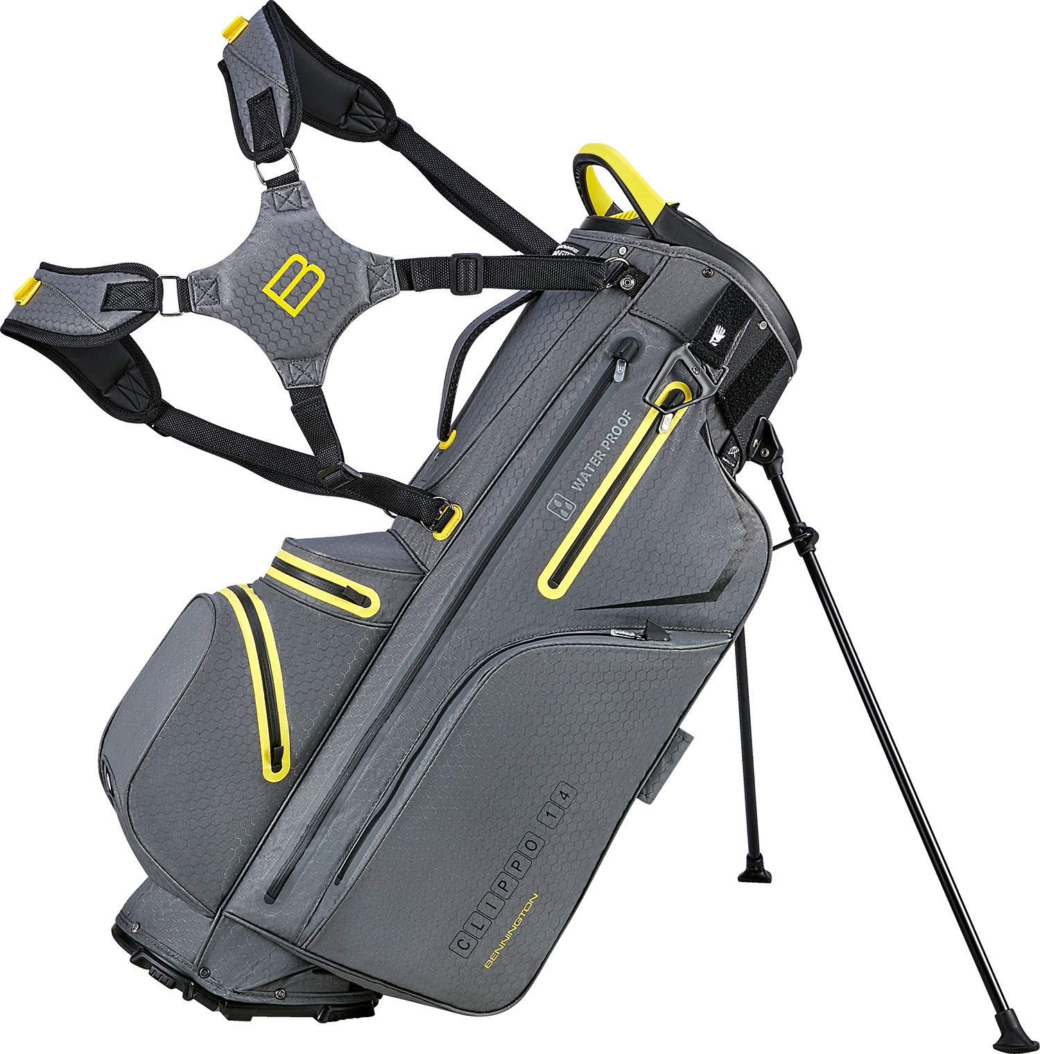 Bennington Bennington Clippo 14 DryBag  Stand Bag Canon Grey Yellow