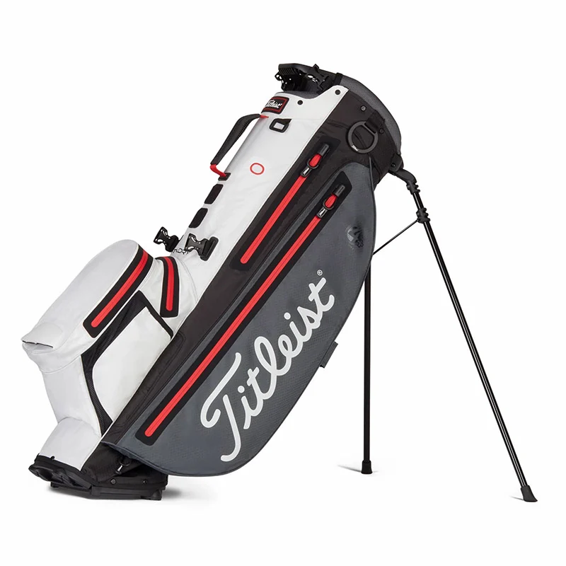 Titleist Titleist Players 4 Sta Dry Stand Bag Graphite Charcoal/Wit/Rood