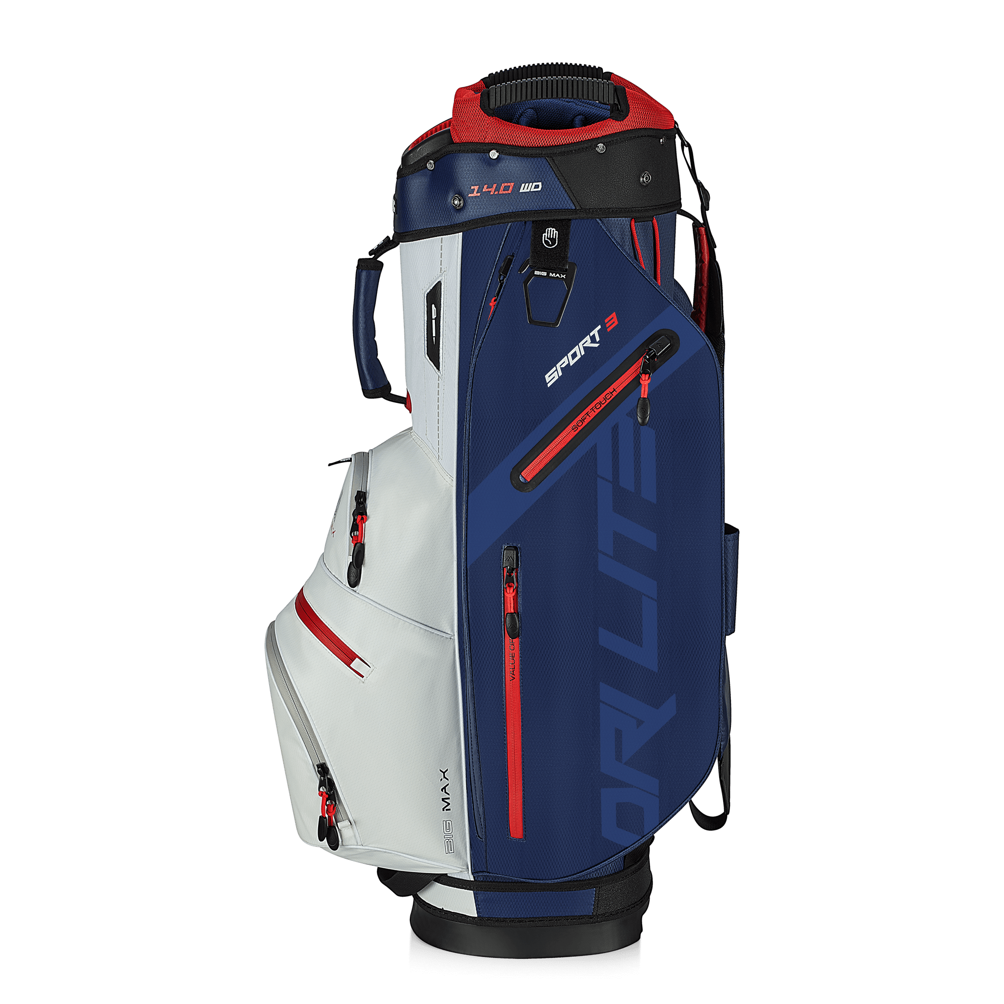 Big Max Big Max Dri Lite Sport 3 cartbag navy/wit/rood