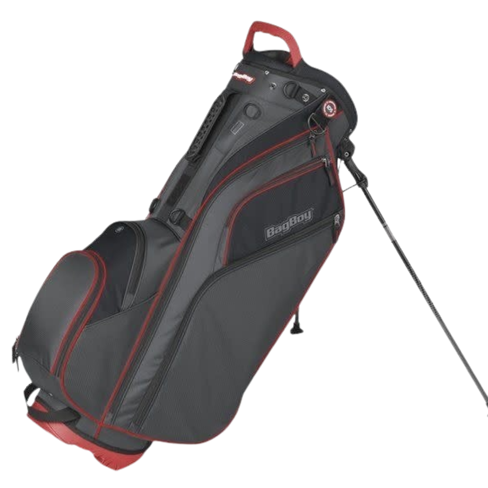 BagBoy BagBoy Go Lite Hybrid Standbag, grey/red