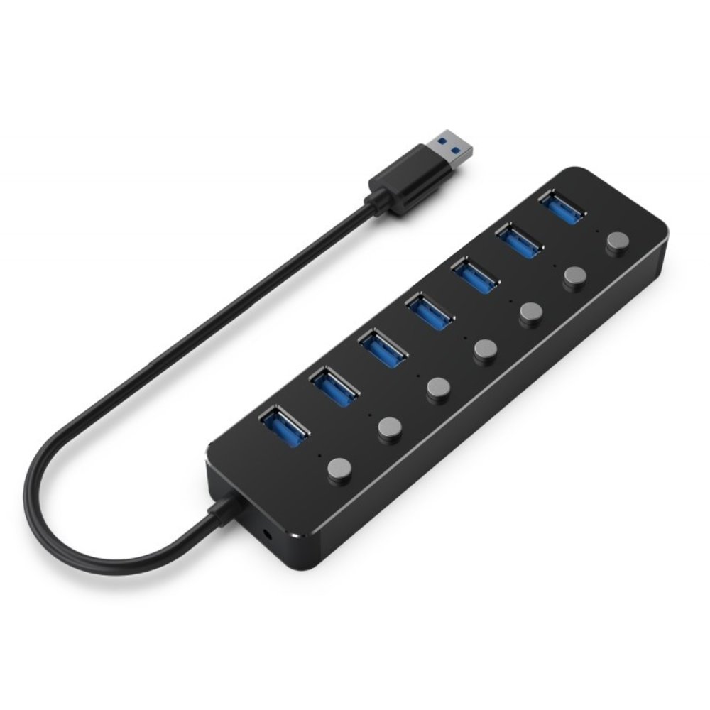 Gembird USB splitter naar 7 (USB 3.1) poorten (type -A) hub met on/of schakelaar