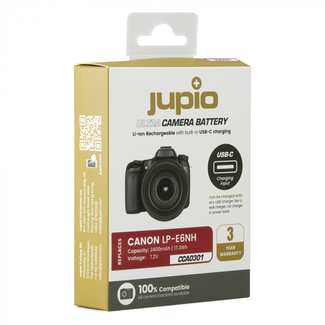 Jupio Accu Canon LP-E6NH Ultra C (CCA0301) USB-C Input