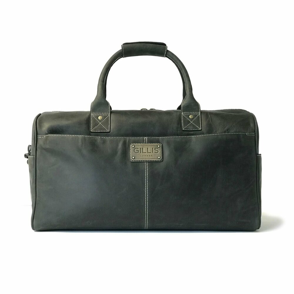 GILLIS Trafalgar Duffle Camera Bag Black Vintage Leather