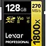 Lexar Professional SDXC 128GB BL 1800X UHS-II V60 Gold