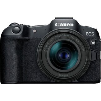 2 jaar Garantie- Canon EOS R8 + 24-50mm 4.5-6.3 IS STM RF (0 Clicks) - NIEUW - nr. 0075