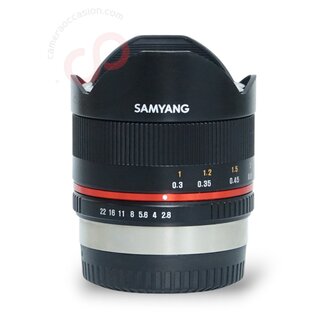 1 jaar Garantie- Samyang 8mm 2.8 UMC Fish-eye II (Fujifilm) nr. 2218