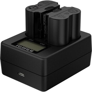 1 jaar Garantie- FujiFilm Dual battery Charger BC-W235 nr. 0354