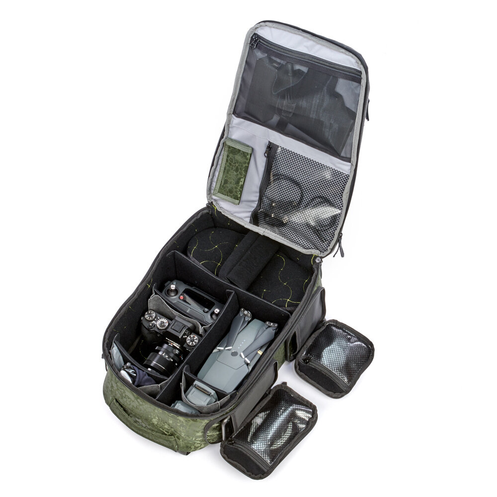 Toxic Valkyrie Camera Backpack M Water Resistant "Frog" Pocket Emerald