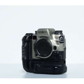 3 maanden garantie- Minolta Dynax 9 Ti Titan Maxxum SLR + battey grip nr. 1048