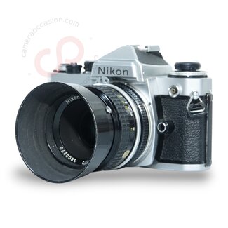 Nikon FE Body Grijs + Nikkor 50mm 2.0 nr. 1174