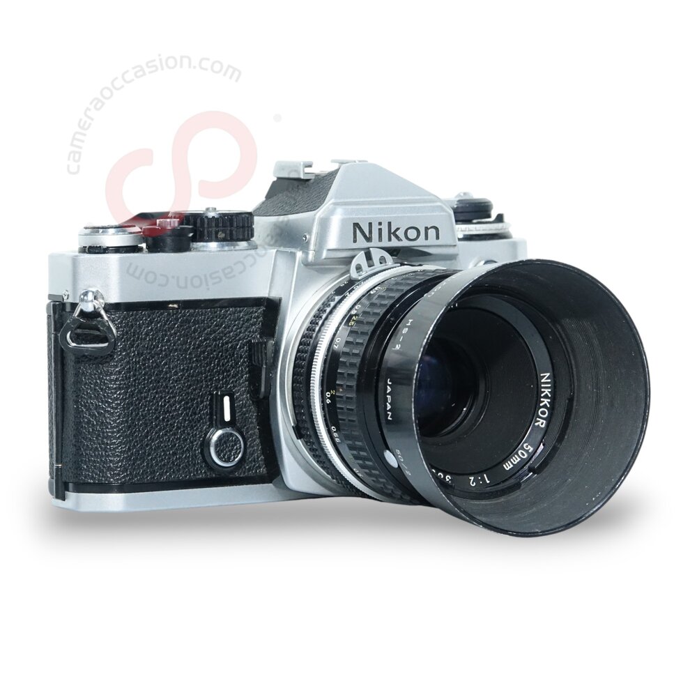 Nikon FE Body Grijs + Nikkor 50mm 2.0 nr. 1174