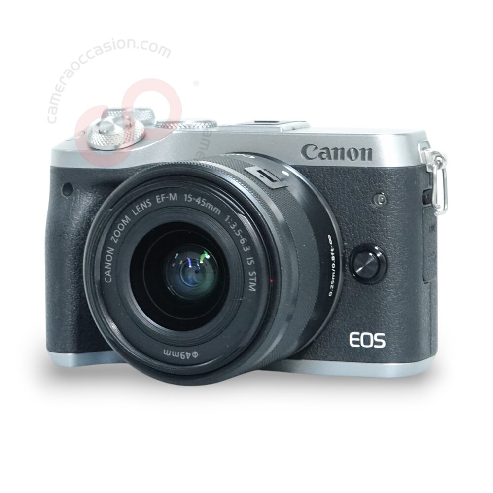 Canon EOS M6 Mark I zilver + 15-45mm IS STM nr. 1250